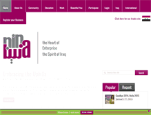 Tablet Screenshot of nina-iraq.com